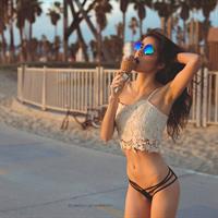 Cassandra Caballero in a bikini