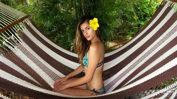 Vanessa Hanson in a bikini
