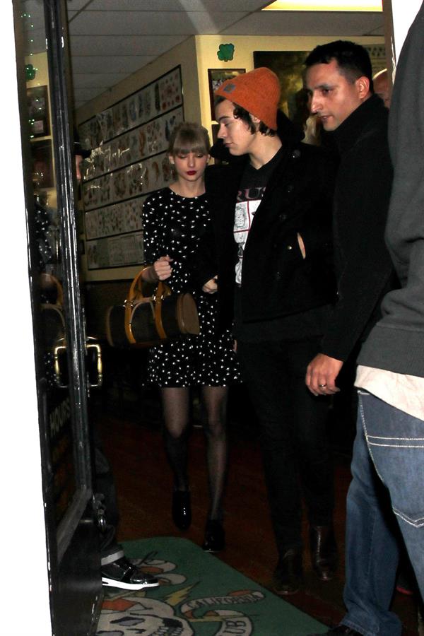 Taylor Swift - at Shamrock Tattoo 12/18/12  