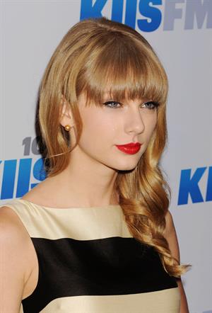 Taylor Swift at the KIIS FM 2012 Jingle Ball concert at Nokia Theatre in Los Angeles - December 1, 2012 