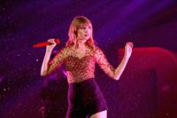 Taylor Swift on stage at the KIIS FM 2012 Jingle Ball concert at Nokia Theatre in Los Angeles - December 1, 2012 