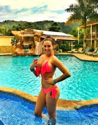 Marine Simoneau in a bikini