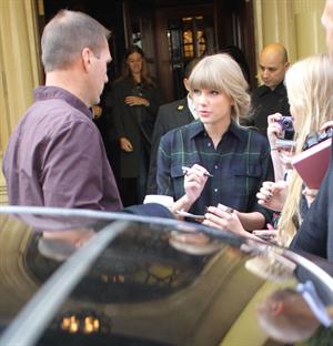 Taylor Swift leaving her hotel in London 10/6/12