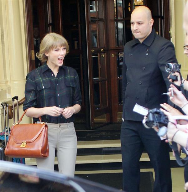 Taylor Swift leaving her hotel in London 10/6/12