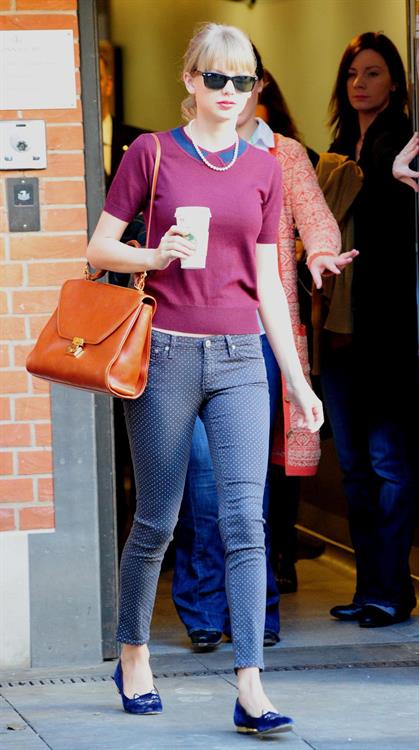 Taylor Swift out and about in London October 4, 2012