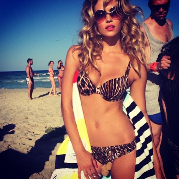 Hannah Ferguson in a bikini