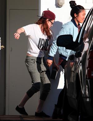 Kristen Stewart outside her home in LA 2/26/13 