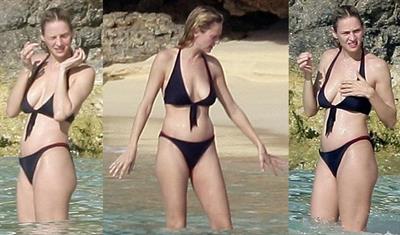 Uma Thurman in a bikini