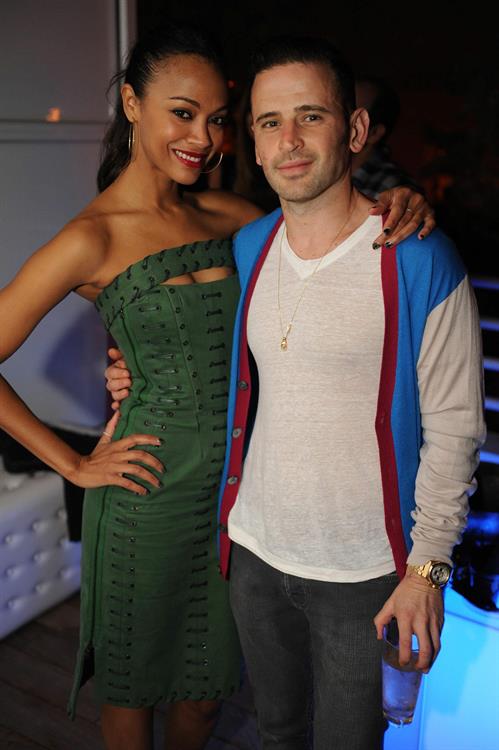 Zoe Saldana Hosts a New Year's Eve bash at James Royal Palm Hotel in Miami Beach December 31-2012 