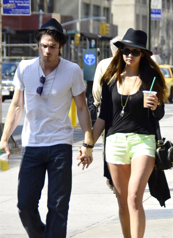 Nina Dobrev out and about in New York City May 13, 2012 