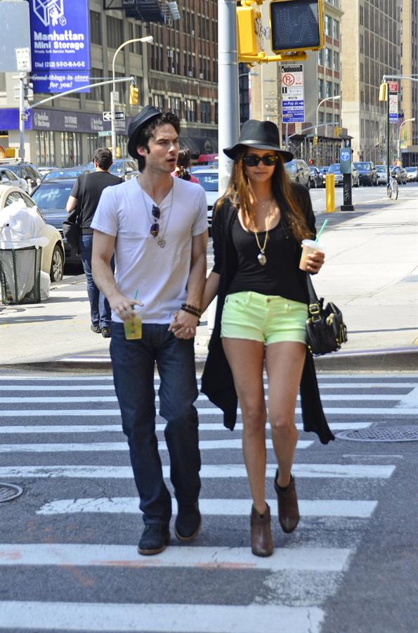 Nina Dobrev out and about in New York City May 13, 2012 