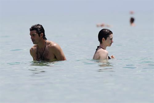 Anne Hathaway on a Beach in Miami 11 05 12 