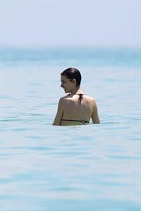 Anne Hathaway on a Beach in Miami 11 05 12 
