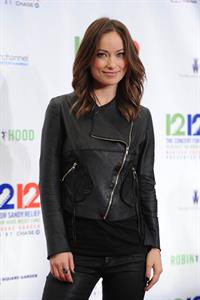 Olivia Wilde at the Hurricane Relief Concert in New York City - December 12, 2012 