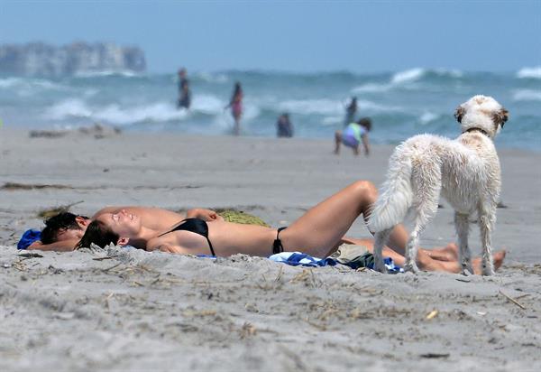 Olivia Wilde in a Bikini on the beach in Wilmington,North Carolina 8/22/12 