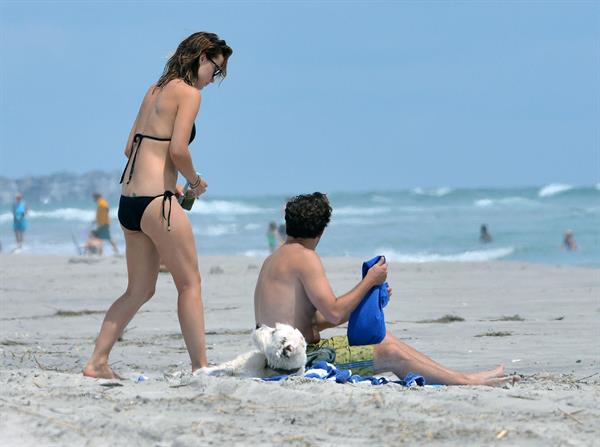 Olivia Wilde in a Bikini on the beach in Wilmington,North Carolina 8/22/12 