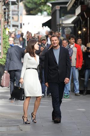 Olivia Wilde Filming  Third Person  in Rome (10/17/12) 