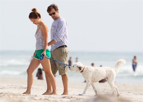 Olivia Wilde - on the beach in Wilmington,North Carolina - August 18 2012