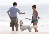 Olivia Wilde - on the beach in Wilmington,North Carolina - August 18 2012