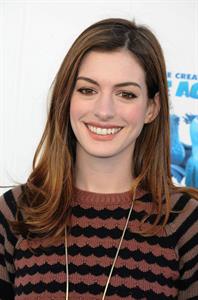 Anne Hathaway 20th Century Fox press day for Rio at Zanuck Theater January 28, 2011 
