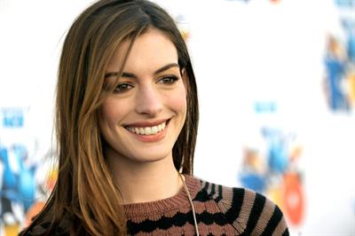 Anne Hathaway 20th Century Fox press day for Rio at Zanuck Theater January 28, 2011 