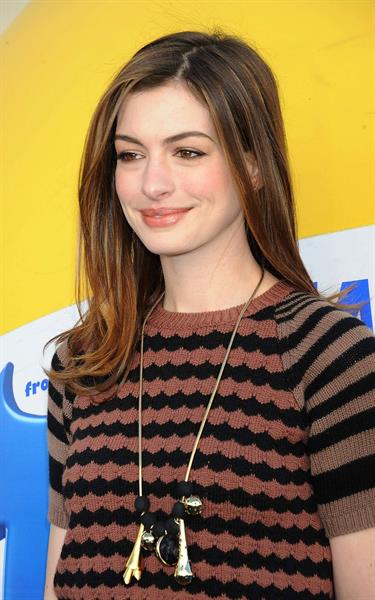 Anne Hathaway 20th Century Fox press day for Rio at Zanuck Theater January 28, 2011 