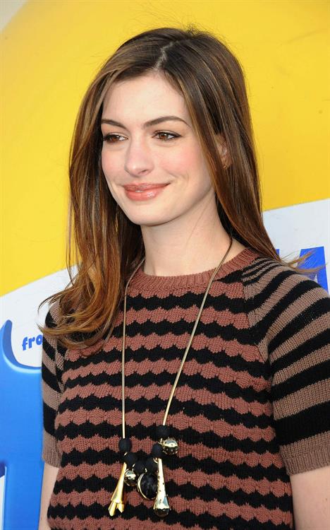 Anne Hathaway 20th Century Fox press day for Rio at Zanuck Theater January 28, 2011 