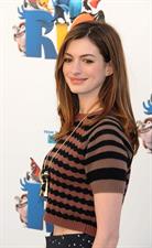 Anne Hathaway 20th Century Fox press day for Rio at Zanuck Theater January 28, 2011 