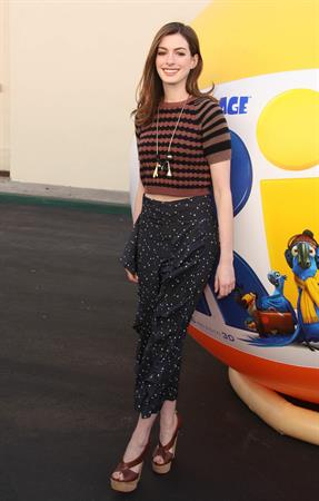 Anne Hathaway 20th Century Fox press day for Rio at Zanuck Theater January 28, 2011 