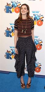 Anne Hathaway 20th Century Fox press day for Rio at Zanuck Theater January 28, 2011 