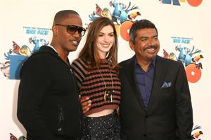 Anne Hathaway 20th Century Fox press day for Rio at Zanuck Theater January 28, 2011 