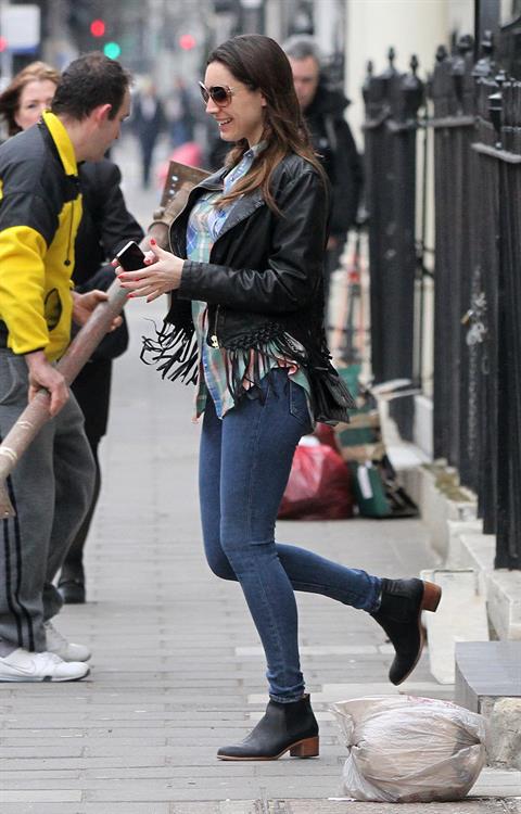 Kelly Brook leaving her home in London 4/8/13 