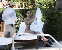 Kelly Brook bikini candids by the pool in Miami 2/1/13 