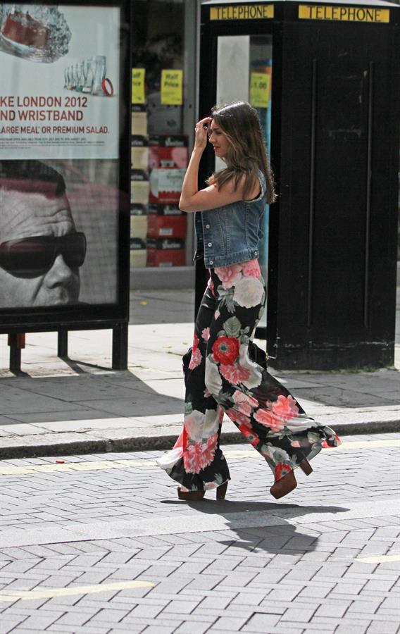 Kelly Brook walking in London - July 30, 2012