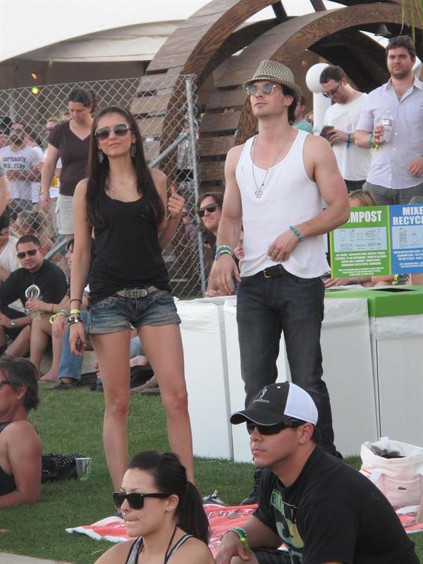 Nina Dobrev Coachella Valley Music Arts Festival day 3, April 17, 2011