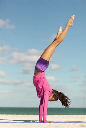 Nina Dobrev Seventeen Fitness May 2011 