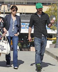 Jessica Biel leaving UCLA Medical Center October 2, 2012