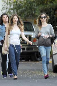 Jessica Biel – “Shiva and May” set candids, LA 10/17/13 