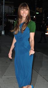 Jessica Biel Arrives for The Late Show With David Letterman in New York City (November 19, 2012) 