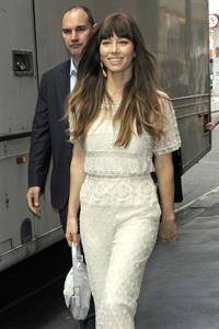 Jessica Biel - Kiss 100 Radio Station in London, August 16, 2012