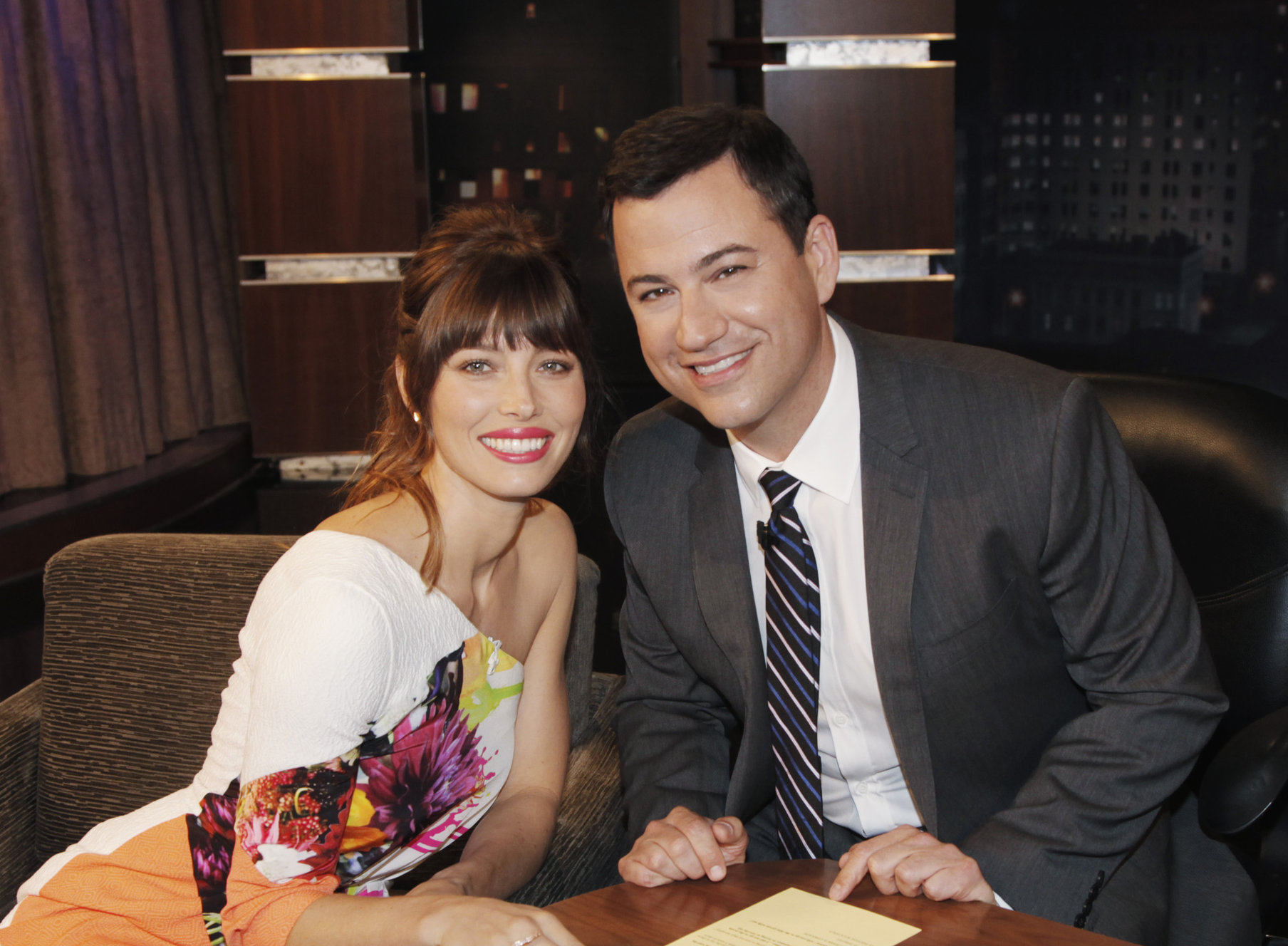 Jessica Biel - Jimmy Kimmel Live - Jul. 26, 2012