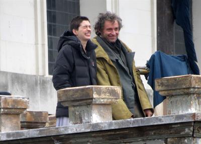 Anne Hathaway on the set of Les Miserables April 18, 2012