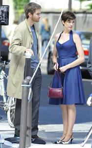 Anne Hathaway set of One Day in Paris August 31, 2013