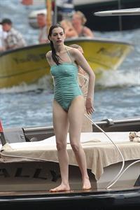 Anne Hathaway on vacation in Italy July 22, 2011 