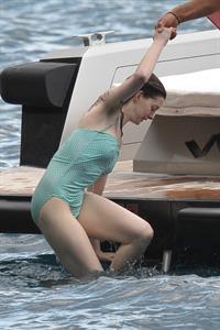 Anne Hathaway on vacation in Italy July 22, 2011 