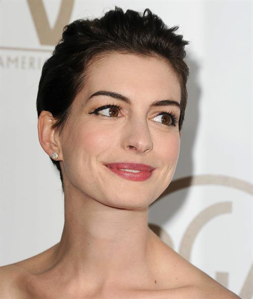 Anne Hathaway 24th Annual Producers Guild Awards at The Beverly Hilton Hotel in Beverly Hills January 26-2013 