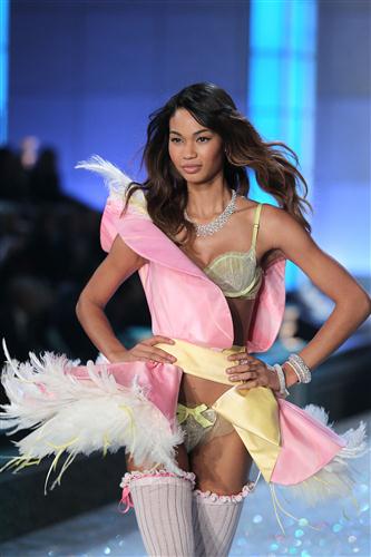 Chanel Iman in lingerie