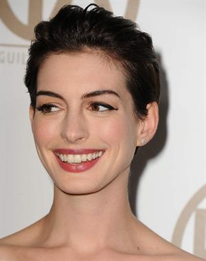 Anne Hathaway 24th Annual Producers Guild Awards at The Beverly Hilton Hotel in Beverly Hills January 26-2013 