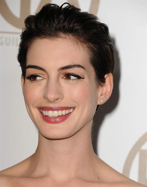 Anne Hathaway 24th Annual Producers Guild Awards at The Beverly Hilton Hotel in Beverly Hills January 26-2013 