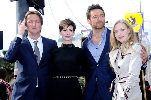 Anne Hathaway attends the Hugh Jackman Hollywood Walk Of Fame Ceremony in Hollywood December 13-2012 